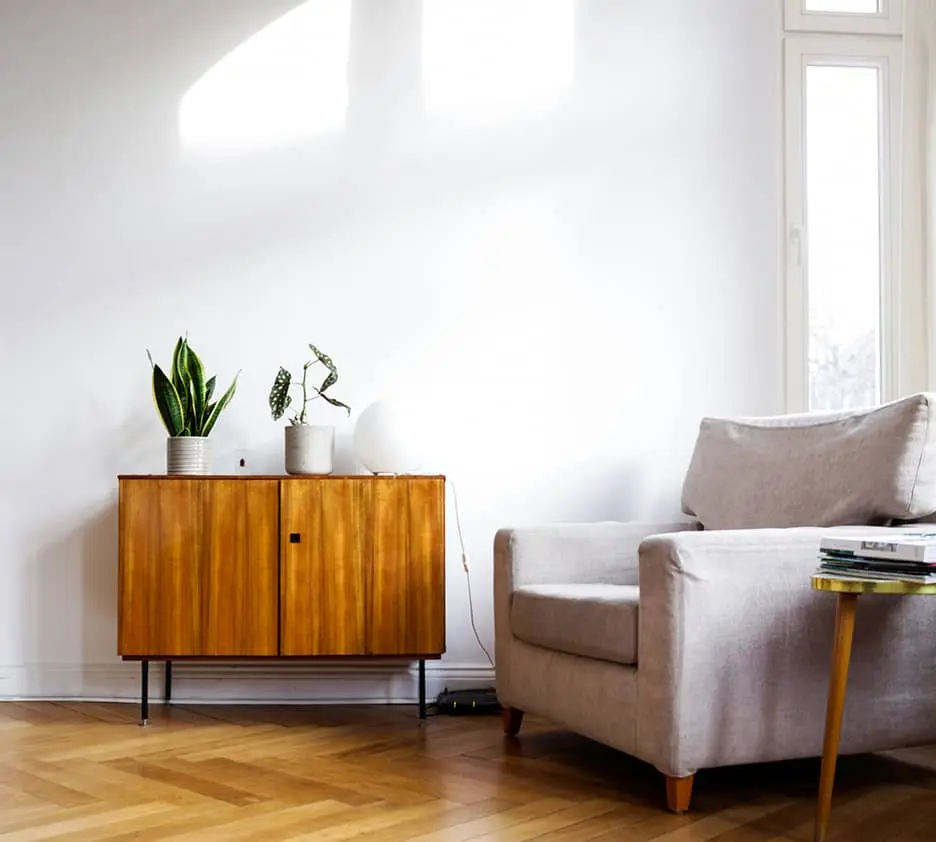 Salon lumineux d’une maison à Angers